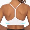 Y BackSports Bra for Women Low Impact Racerback Workout Bras Sexy Thin Straps Yoga Sport Bras with Removable Pads