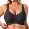 Bras for Women No Underwire Wireless Support Bra Underarm-Smoothing Seamless Push Up Full Coverage T-Shirt Sports Bra