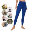 High Waist Yoga Pants Tummy Control Workout Running Yoga Leggings for Women M-2XL
