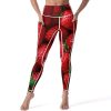 41pcoqLYwFL.jpg Fresh Strawberry Women's Yoga Pants Stretch Leggings with Pockets High Waist for Workout
