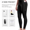 41qRLo8GDzL.jpg Leggings with Pockets for Women, 6 Packs Soft High Waisted Tummy Control Workout Yoga Pants