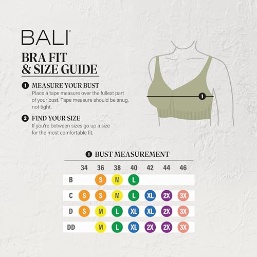 Women's Comfort Revolution Wireless Bra, ComfortFlex Fit Full-Coverage Bra, DF3488
