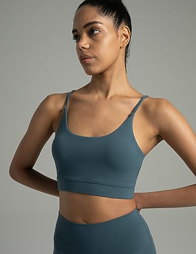 41r80crsybL.jpg Women's Dreamlux Bowknot Strappy Sports Bras Light Impact Workout Yoga Tops