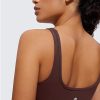 Butterluxe Mini Bra for Women - Scoop Neck Low Impact Wireless Sports Yoga Padded Workout Cami