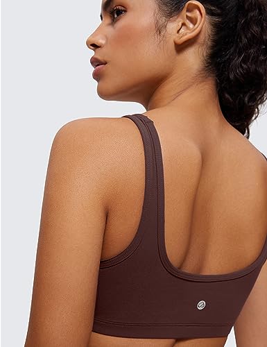 Butterluxe Mini Bra for Women - Scoop Neck Low Impact Wireless Sports Yoga Padded Workout Cami