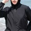 Islamic Long Sleeve Swimsuits for Women Modest Muslim 4 PCS | Full Cover Rash Guard Burkini | Arabic Swimwear