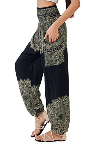Boho Pants for Women - Hippie Harem Pants Women - Womens Yoga Pants – Comfy Bohemian Flowy Hippie Clothes