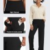 BareFeel High Stretch Yoga Pants Women Soft High Waisted Casual Wide Leg Pants with Pockets 27"/29"/31"/33"/35"