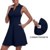 Womens Two Piece Tennis Golf Dress UPF 50+ Active Athletic Exercise Sports Wear Dresses for Women with Pocket Separate Shorts