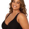 Fit For Me By  Women's Plus Size Cotton Unlined Underwire Bra-Pinch-Free Straps - Side and Back Smoothing