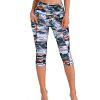 41v3GAJt64L.jpg Women's High Waisted Yoga Capris with Pockets, Tummy Control Non See Through Workout Athletic Running Capri Leggings