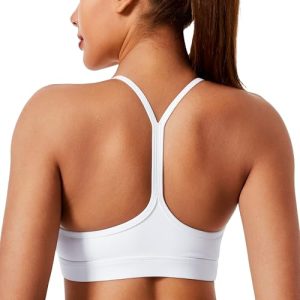 Smooth Sports Bras for Women Workout Tops Y-Back Padded Yoga Bra Basic Wireless Bra