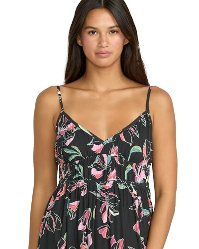 Women's Dream in Bloom Crinkly Viscose Maxi Dress – Adjustable Straps for Effortless Summer Style