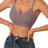 V Neck Bra Padded Seamless Adjustable Straps Bralettes Everyday Basic Sleeping Bras Multiple Pack