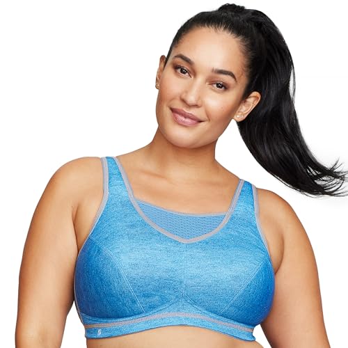 Women's Plus Size No-Bounce Camisole Sports Bra Wirefree 1067