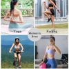 Y BackSports Bra for Women Low Impact Racerback Workout Bras Sexy Thin Straps Yoga Sport Bras with Removable Pads