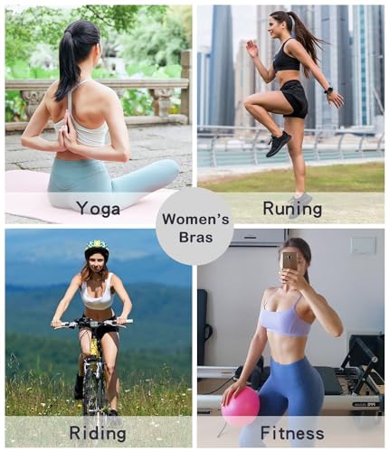 Y BackSports Bra for Women Low Impact Racerback Workout Bras Sexy Thin Straps Yoga Sport Bras with Removable Pads