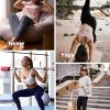 51EA3cXYmGL.jpg 4 Pack Leggings for Women with Pockets- High Waisted Tummy Control for Workout Running Capri Yoga Pants