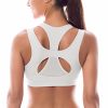 Sports Bras for Women High Support Mesh Full Coverage Racerback Wireless No Bounce Running Bras