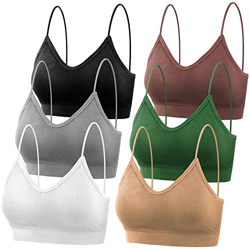 Bras for Women Pack of 6, Bralettes for Women Padded, Sports Bras for Women