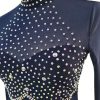 Ice Figure Skating Dress Girls Women Elegant Quality Crystals Competition Ice Dance Skirt Competition