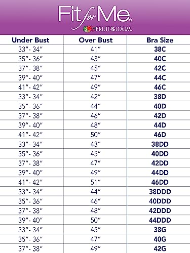 Fit For Me By  Women's Plus Size Cotton Unlined Underwire Bra-Pinch-Free Straps - Side and Back Smoothing