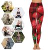 51ZXnkVQGeL.jpg Fresh Strawberry Women's Yoga Pants Stretch Leggings with Pockets High Waist for Workout