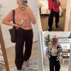 51aTCw80WtL.jpg Womens Baggy Wide Leg Pants Casual Elastic Waisted Palazzo Harem Pants with Pockets