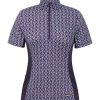 Women's Breeze Ice Fil Short Sleeve Horse Riding Shirt – Ultra-Lightweight Cooling Equestrian Top, Great for Summer