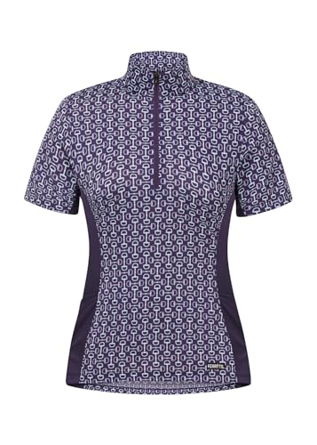 Women's Breeze Ice Fil Short Sleeve Horse Riding Shirt – Ultra-Lightweight Cooling Equestrian Top, Great for Summer