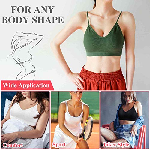 Bras for Women Pack of 6, Bralettes for Women Padded, Sports Bras for Women