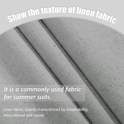 Men's Linen Suit 2 Piece Slim Fit Summer Beach Wedding Dress Tux Prom Suit Blazer Jacket and Pants