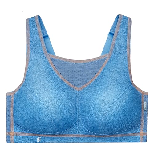 Women's Plus Size No-Bounce Camisole Sports Bra Wirefree 1067