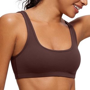Butterluxe Mini Bra for Women - Scoop Neck Low Impact Wireless Sports Yoga Padded Workout Cami