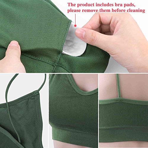 Bras for Women Pack of 6, Bralettes for Women Padded, Sports Bras for Women