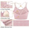 3 Pack Strappy Sports Bra for Women Sexy Crisscross for Yoga Running Athletic Gym Workout Fitness Tank Tops