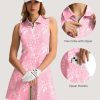 Women's Tennis Golf Dress with Shorts Pickleball Exercise Workout Athletic Dresses for Women with Zipper Pockets